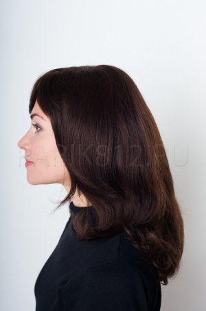 Длинный натуральный парик с челкой Elegant Hair Collection